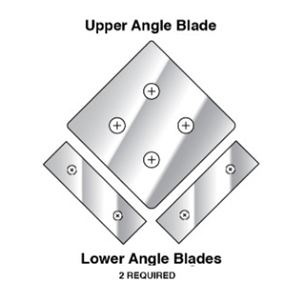 Tommy Industrial® Angle Shear Blades set.  Fits Model IWT-67.  Includes 3 blades.  Part #:  TIANB67