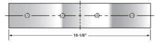 Tommy Industrial® Bar Shear Blades set.  Fits Model IWT-67.  Include 2 blades.  Part #:  TIBB67